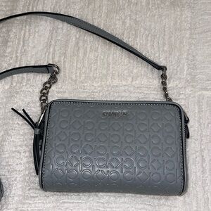 Gray leather, Calvin Klein wallet/purse.